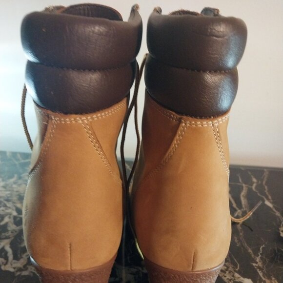 Timberland TB0A1KJH231 Boots Women's Wheat Leather 6-Inch Ankle Heel - Picture 5 of 10